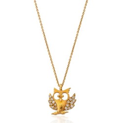 0,08 Karat Pırlanta Kolye Rose 18 Ayar