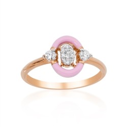 0,16 Karat Pırlanta Mineli Rose 8 Ayar
