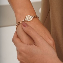 0,24 Karat Pırlanta Bileklik Rose 14 Ayar