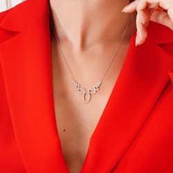 0,65 Karat Pırlanta Kolye Beyaz 14 Ayar