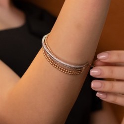 0,94 Karat Pırlanta Bilezik Rose 18 Ayar