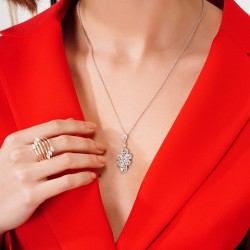 1,06 Karat Pırlanta Kolye Rose 18 Ayar